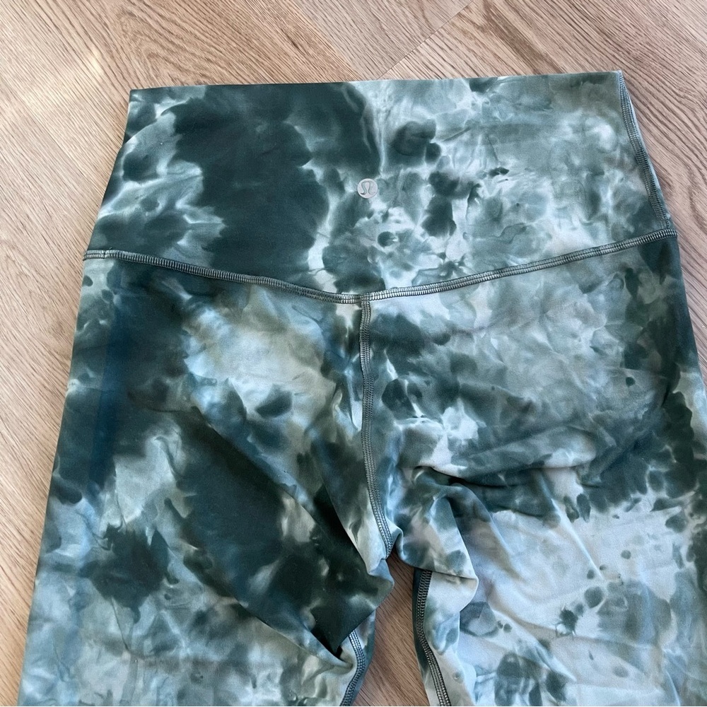 Lululemon Align High-Rise Crop Leggings Diamond Dye Starlight Smoked Spruce 8 - Picture 4 of 9